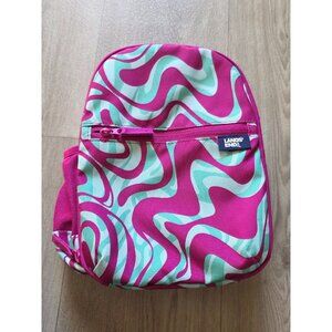 Lands End Pink & Aqua Swirl Insulated Lunchbox